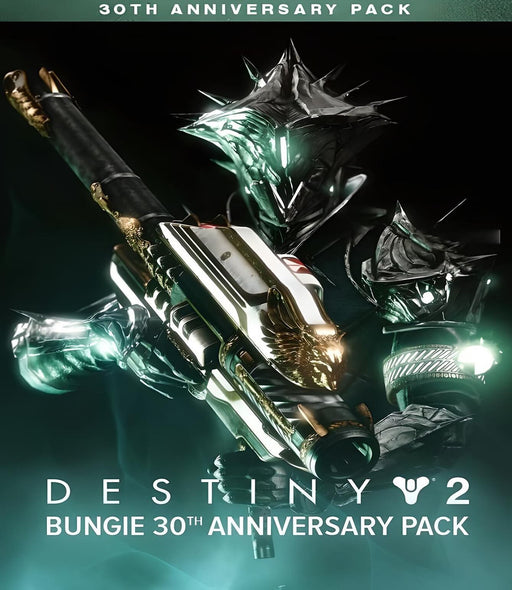  Cover art for Destiny 2: Bungie 30th Anniversary Pack DLC on PC Steam, featuring a futuristic armored Guardian wielding a decorated weapon. Get your Destiny 2 expansion key now at RushGame.co