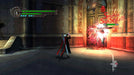 A gameplay screenshot of Devil May Cry 4: Special Edition, showing Dante mid-battle performing a stylish combo attack against an enemy inside an ornate hall. The interface displays a high score for stylish combat. Buy the Devil May Cry 4: Special Edition PC Steam CD Key at RushGame.co