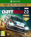 Cover art of DiRT Rally 2.0 Game of the Year Edition for Xbox One and Xbox Series X|S, featuring a Volkswagen Polo rally car speeding through a dirt track. Purchase the digital key at RushGame.co for instant activation