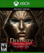 The cover art for Divinity: Original Sin - The Source Saga Xbox One / Xbox Series X|S CD Key, featuring a haunting statue mask. Buy your digital key now at RushGame.co