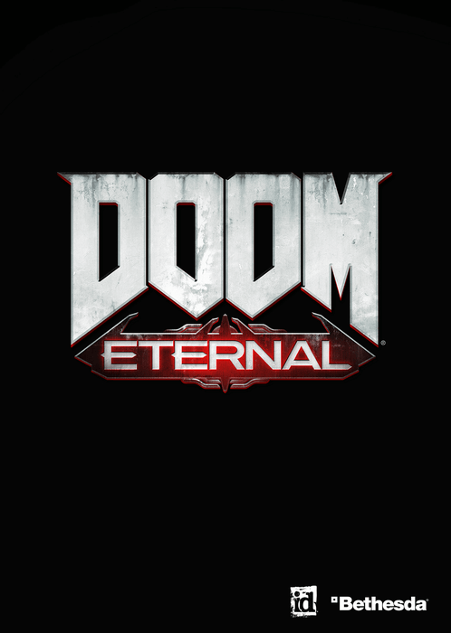 Cover art for DOOM Eternal on Nintendo Switch, featuring the game's iconic logo with a dark, intense design. Purchase your DOOM Eternal Nintendo Switch CD Key at RushGame.co for instant digital delivery