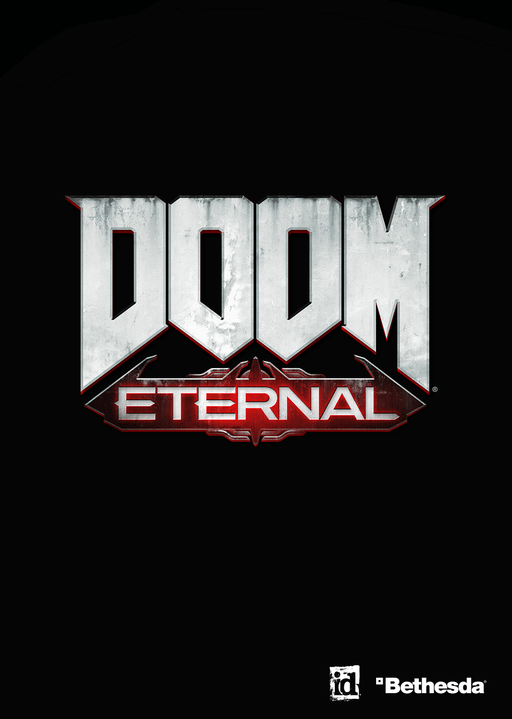 Cover art for DOOM Eternal on Nintendo Switch, featuring the game's iconic logo with a dark, intense design. Purchase your DOOM Eternal Nintendo Switch CD Key at RushGame.co for instant digital delivery