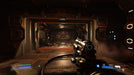 Game screenshot - A first-person perspective from DOOM on PC Steam, showcasing a futuristic industrial corridor with an armed player ready for combat. Unleash hell and grab your DOOM Steam CD Key at RushGame.co for immediate activation