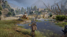 Gameplay screenshot - A richly detailed fantasy village in Dragon Age: Inquisition for Default Title, where players interact with NPCs. Secure your Default Title digital game key instantly at RushGame.co