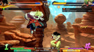Gameplay screen - Broly (Dragon Ball Super) battles Yamcha in a desert arena in DRAGON BALL FIGHTERZ, highlighting fast-paced action and cinematic visuals. Unlock new warriors—purchase your FighterZ Pass 2 Xbox One CD Key US at RushGame.co