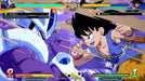 Goku GT vs. Cooler battle in DRAGON BALL FighterZ on Xbox One – An intense fight scene where young Goku GT delivers a punch against Cooler. Both warriors are surrounded by energy effects. Check out DRAGON BALL FighterZ for Xbox One at RushGame.co