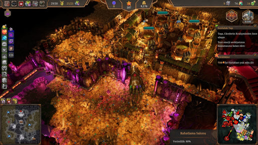 screenshot – dungeon treasure hoard):
"Massive underground treasure hoard in Dungeons 4 on PC Steam, filled with gold, glowing crystals, and a fortified dark realm, highlighting the dungeon management gameplay. Secure your digital Steam CD Key now at RushGame.co