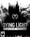 Cover art for Dying Light Platinum Edition, featuring a haunting black-and-white design with decayed zombie faces and a '50 awards & nominations' badge. Survive the undead-infested city with parkour movement and brutal combat. Buy your PC Steam CD Key now at RushGame.co