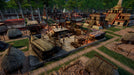 Gameplay screenshot - A bustling ancient marketplace in El Dorado: The Golden City Builder, featuring vibrant settlements. Buy your PC Steam key now at RushGame.co