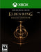 cover art for Elden Ring - Shadow of the Erdtree DLC for Default Title and Xbox Series X/S, featuring a menacing figure seated on a throne with a burning tree in the background. Buy your digital key instantly at RushGame.co