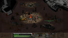 Gameplay screenshot - A hidden pop culture reference in Fallout 2 on PC Steam, showing characters from iconic movies gathered around a desert campfire. Discover secrets and humor in the wasteland—purchase your game key today at RushGame.co