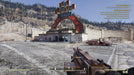 Gameplay screenshot - A player aims a firearm at the entrance of Wavy Willard’s Water Park in Fallout 76, surrounded by a barren, post-apocalyptic landscape. Embark on multiplayer adventures and rebuild the wasteland with Fallout 76 PC Steam CD Key, available at RushGame.co