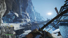 Gameplay Screenshot (PC) - Himalayan Archery: Exploring the icy peaks of the Himalayas in Far Cry 4: Gold Edition, with a player aiming a bow at an enemy stronghold across a dangerous rope bridge. Buy your Ubisoft Connect CD Key at RushGame.co and experience breathtaking open-world action