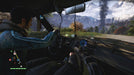 Gameplay Screenshot (Xbox One) - Co-op Driving Mission - Co-op gameplay in Far Cry 4: Gold Edition, featuring a first-person view from the passenger seat as a companion drives through the rugged Kyrati landscape. Secure your Xbox One CD Key (US) instantly at RushGame.co for an immersive cooperative experience