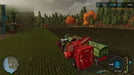 Gameplay screenshot - Root Crop Harvesting in the Rain
A red GRIMME root crop harvester operating in a rainy autumn field in Farming Simulator 22 for PC Steam, with a green trailer collecting harvested crops. Experience dynamic weather and farming realism—get your Steam CD Key now at RushGame.co