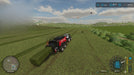 Gameplay screenshot -  Large-Scale Farming with Baling Equipment
A tractor pulling a baler on an expansive green field in Farming Simulator 22 for PC Steam. Optimize your hay production—purchase your digital game key now at RushGame.co
