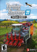 Official cover of Farming Simulator 22: Premium Edition for PC Steam, featuring a high-tech harvester working on a scenic farm landscape with rolling hills and lush greenery. Get your digital game key now at RushGame.co
