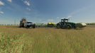 Farming Simulator 22 - Xbox One & Series X/S In-Game Screenshot - A high-performance John Deere tractor working on a vast open field in Farming Simulator 22 for Xbox One & Series X/S. Purchase your Xbox game key instantly at RushGame.co