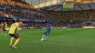 FIFA 20 Ultimate Edition Gameplay Screenshot – Chelsea Dribbling Sequence - FIFA 20 Ultimate Edition on Xbox One gameplay screenshot, showcasing a Chelsea player skillfully dribbling against Watford defenders at Stamford Bridge. Experience realistic ball control and team tactics. Get your FIFA 20 Ultimate Edition key at RushGame.co