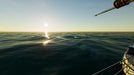 Gameplay screenshot from Fishing: North Atlantic on PC Steam, capturing the serene ocean surface under a stunning sunset. Get your Steam CD Key for Fishing: North Atlantic at RushGame.co and experience true ocean simulation