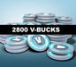 image of Fortnite 2800 V-Bucks for Epic Games, featuring a stack of glowing blue virtual currency coins used to purchase skins, emotes, and battle passes in Fortnite. Get your Fortnite 2800 V-Bucks CD Key now at RushGame.co and expand your collection with premium in-game content!