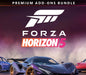 The cover art for Forza Horizon 5 Premium Add-Ons Bundle DLC on Xbox One, featuring high-performance supercars. Unlock exclusive expansions, VIP perks, and Car Pass content with this bundle. Get your digital activation key instantly at RushGame.co