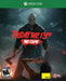 Friday the 13th: The Game cover for Xbox One, featuring Jason Voorhees standing menacingly in a dark forest, holding an axe and machete. The iconic horror slasher game offers intense multiplayer survival action. Get your digital game key now at RushGame.co