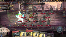 Gameplay screenshot - Intense large-scale battle in Gordian Quest on PS5, featuring multiple enemies, spell effects, and turn-based strategy elements. Buy your Gordian Quest PS5 CD Key (US) at RushGame.co and experience a tactical deck-building RPG