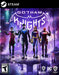  cover art for Gotham Knights on PC (Steam), featuring Robin, Nightwing, Batgirl, and Red Hood walking through the neon-lit streets of Gotham. Buy your Gotham Knights PC Steam CD Key at RushGame.co for instant digital delivery and immerse yourself in this action-packed superhero adventure