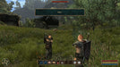 Gameplay screenshot - Gothic 3 PC Steam gameplay showcasing a player character engaging in dialogue with an NPC in a scenic rural environment. Buy your Gothic 3 PC Steam CD Key at RushGame.co and shape your destiny through meaningful choices and rich RPG mechanics