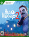 Official cover art for Hello Neighbor 2 on Xbox One and Xbox Series X/S. This stealth horror game challenges players to uncover the dark secrets of their suspicious neighbor's house. Available for Windows 10 and 11. Get your digital key at RushGame.co