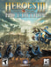 Official cover art of Heroes of Might & Magic III - HD Edition for PC Steam, featuring a knight on horseback leading an army of blue-cloaked archers against an undead horde. Relive the legendary turn-based strategy classic—available now at RushGame.co