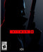 Official cover art of HITMAN 3 for PC Steam, showing a shadowy profile of Agent 47 holding a silenced pistol, highlighted by dramatic lighting with red and blue tones. Conclude the World of Assassination trilogy in style—get your Steam CD key now at RushGame.co