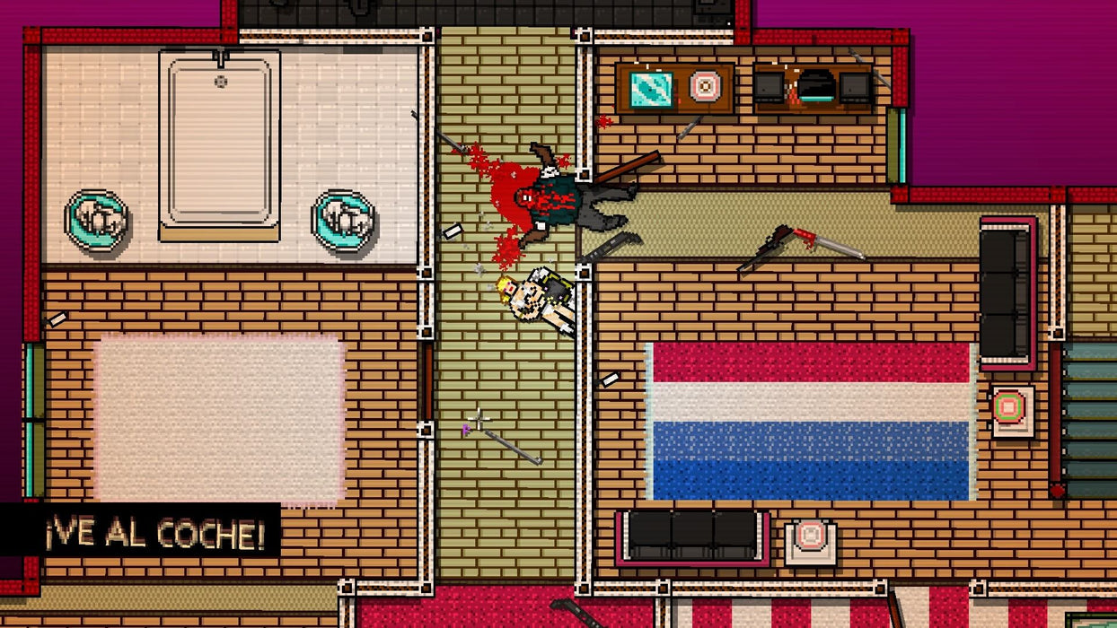 Hotline Miami - Bloody massacre in a room