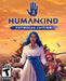 Cover art for HUMANKIND Definitive Edition PC Steam version, featuring a central female character in a white dress with blue hair, surrounded by diverse historical figures and iconic eras of human history. Purchase HUMANKIND Definitive Edition CD Key on Steam at RushGame.co for instant digital delivery and epic strategy gameplay