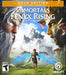 Cover art for Immortals Fenyx Rising Gold Edition on Ubisoft Connect, featuring Fenyx with blue wings standing between Zeus and a serpent-headed titan. Unlock the full mythological adventure with game + season pass—buy your Ubisoft CD key (US) now at RushGame.co