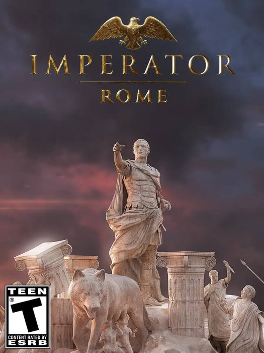 Cover art for Imperator: Rome on PC Steam, depicting a grand Roman statue of a leader surrounded by classical architecture and symbols of ancient power. Command your empire through history—get your Steam CD key for Imperator: Rome now at RushGame.co