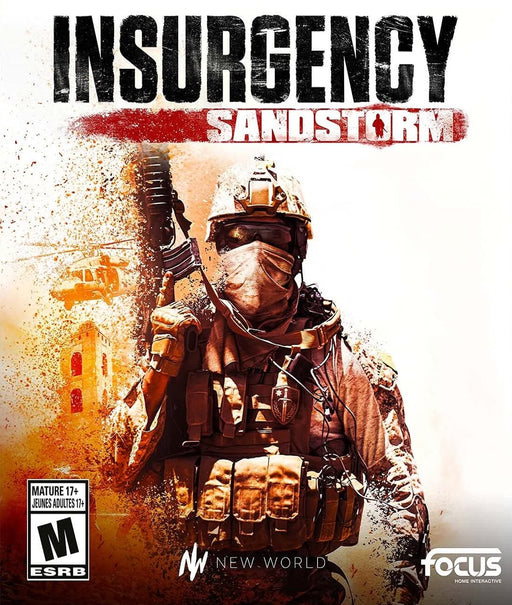 Cover art for Insurgency: Sandstorm on PC Steam, showing a heavily armed soldier in tactical gear emerging from a desert explosion. Experience intense tactical FPS action—buy your Insurgency: Sandstorm Steam CD key now at RushGame.co