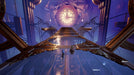 Screenshot from It Takes Two showing the duo running across a suspended golden bridge inside a massive clock tower. Explore mind-bending puzzles by buying It Takes Two Xbox CD Key at RushGame.co