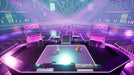 Futuristic stage scene in It Takes Two on PC Steam, where the co-op characters stand on a glowing DJ platform in a vibrant neon-lit environment. Unlock your It Takes Two PC Steam game key instantly at RushGame.co and dive into the fun
