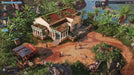 Jagged Alliance 3 PC Steam - Group of people in front of a rundown mansion