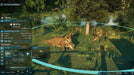 In-game screenshot from Jurassic World Evolution 2 on PC Steam, showing Sinoceratops dinosaurs in a richly detailed forest habitat. Manage your dinosaur needs and create the perfect park—get your key at RushGame.co