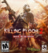 Cover art for Killing Floor 2 Digital Deluxe Edition on PC Steam, featuring a heavily armed soldier in a gas mask fighting off hordes of grotesque creatures in a chaotic, blood-soaked scene. Buy your Killing Floor 2 Steam CD key today at RushGame.co and dive into intense co-op FPS action