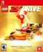 Cover art of LEGO 2K Drive: Awesome Rivals Edition for Nintendo Switch, featuring a golden LEGO sports car racing alongside a giant LEGO chicken – buy the official US Nintendo Switch CD key now at RushGame.co