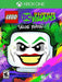Cover art of LEGO DC Super-Villains Deluxe Edition for Xbox One, featuring a bold LEGO Joker face with vibrant graffiti-style background – get your official Xbox One CD key (US) now at RushGame.co