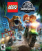 Cover image of LEGO Jurassic World for PC Steam, featuring iconic LEGO characters escaping dinosaurs on motorcycles and jeeps in a thrilling jungle scene. Buy your Steam CD Key now at RushGame.co and relive the epic Jurassic adventure in LEGO style