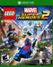 Cover image of LEGO Marvel Super Heroes 2 for Xbox One, showcasing iconic Marvel characters like Spider-Man 2099, Rocket Raccoon, Hulk, and others in LEGO form. Dive into an epic multiverse adventure—buy your Xbox CD Key now at RushGame.co for instant digital delivery