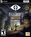 Cover art for Little Nightmares: Complete Edition on PC Steam, featuring the iconic character Six in a yellow raincoat holding a lighter, surrounded by eerie, monstrous figures in a dark and twisted environment. Purchase the Steam CD Key now at RushGame.co and dive into this chilling puzzle-platformer with all expansions included and instant digital delivery