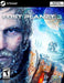 Cover image for Lost Planet 3 Complete Pack PC Steam digital version, featuring a frost-covered protagonist in an icy alien environment with towering mech suits in the background. Buy the Steam CD key now at RushGame.co and dive into a chilling sci-fi adventure with intense combat and gripping storytelling