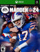 Cover image for Madden NFL 24 Deluxe Edition on Default Title and Default Title, featuring star quarterback Josh Allen of the Buffalo Bills celebrating with fans. Get your Madden NFL 24 Xbox digital key now at RushGame.co and experience intense football action with enhanced visuals and gameplay